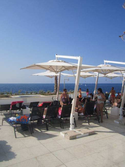 Зонт профессиональный 3х3 м Pompei Braccio белый, слоновая кость 3000х3000 мм