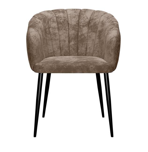 Стул DikLine 442 поворотный, M05 шоколад, ножки черные