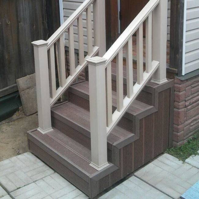 Ступень из ДПК DECKRON/DARVOLEX, 320*20*4000, венге