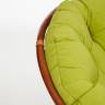Кресло PAPASAN/ПАПАСАН 23/01 W  /с подушкой/ диаметр подушки 125 см, 115х101х104 см, Pecan (орех), флок Олива, 23