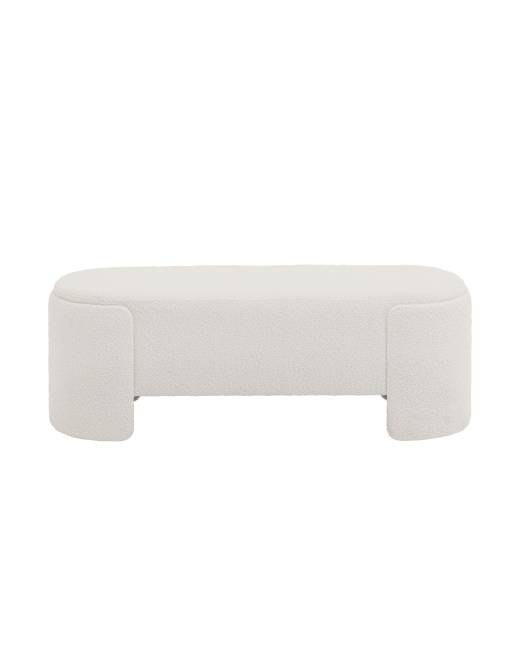 Банкетка Taks букле белый