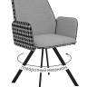 Стул DikLine 293 поворотный SB6/A3 св.сер, ножки черные,