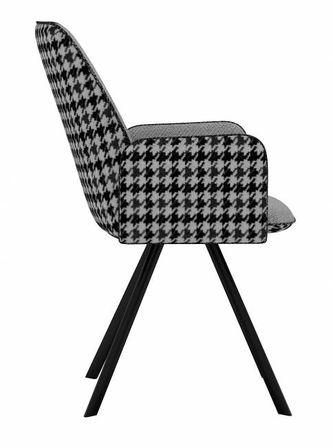 Стул DikLine 293 поворотный SB6/A3 св.сер, ножки черные,