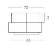 Кашпо пластиковое Cubic Yo Standard 720х720х460 мм