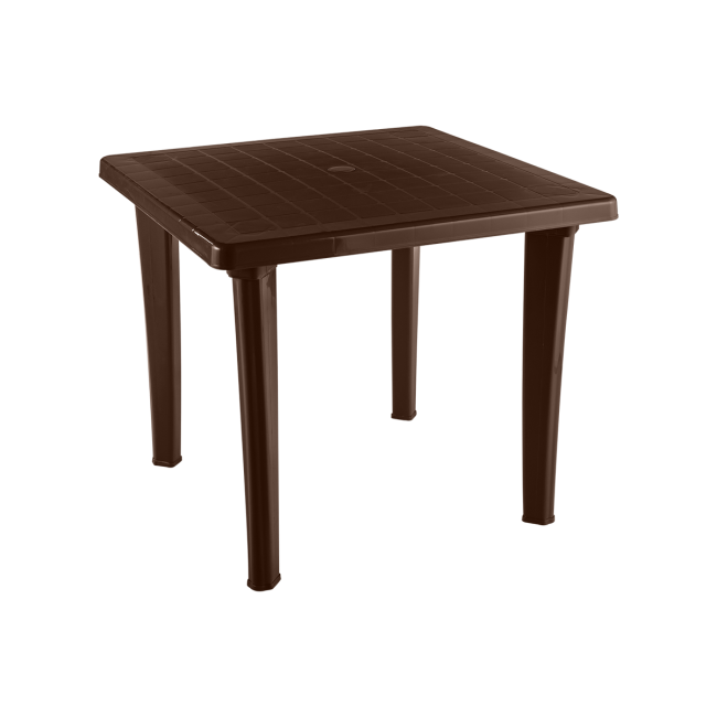 Стол пластиковый квадратный шоколад